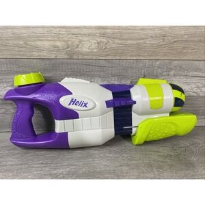 Super Soaker Helix Dual Spinning Nozzle Water Gun 2003 Hasbro Gray Purple